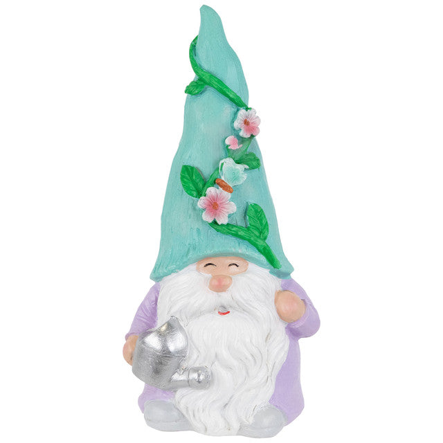 Resin Gnome Statue Garden 7.75" Gnome Figurine for Outdoor Decor