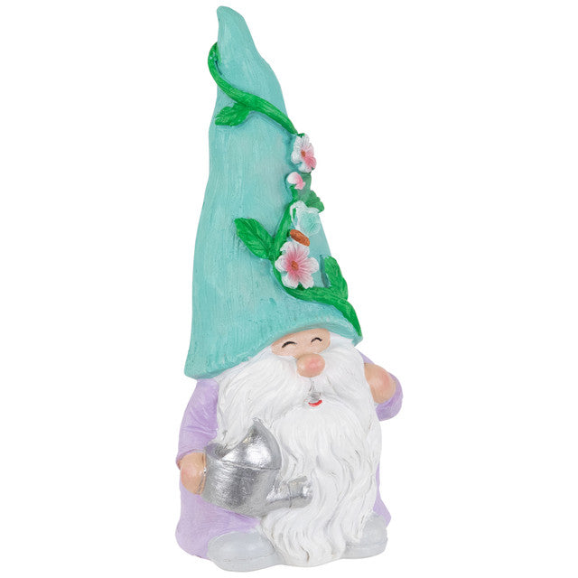 Resin Gnome Statue Garden 7.75" Gnome Figurine for Outdoor Decor