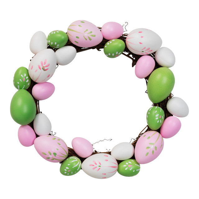 Easter Egg Grapevine Wreath 10 Inch