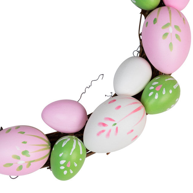 Easter Egg Grapevine Wreath 10 Inch