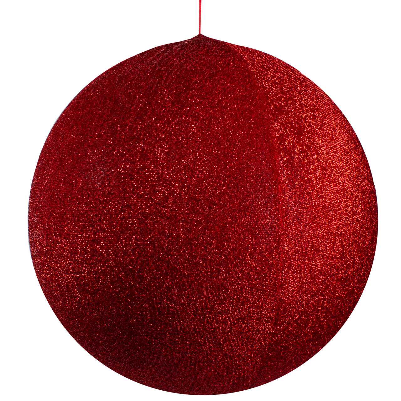 Giant Red Tinsel Inflatable Commercial Christmas Ball 23.5" Outdoor Holiday Ornament