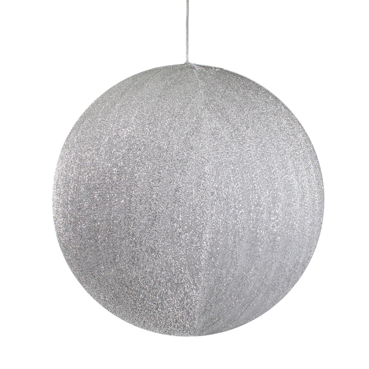 Christmas Ball Silver 19.5&quot; Tinsel Inflatable Commercial, Silver