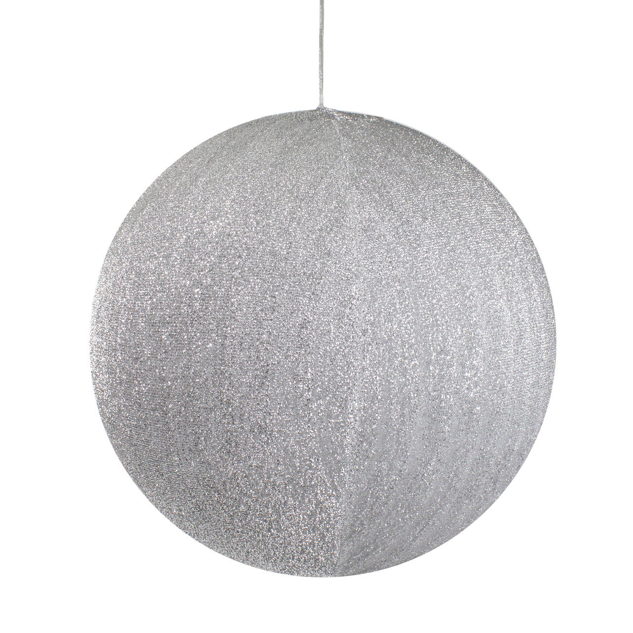 Christmas Ball Silver 19.5" Tinsel Inflatable Commercial, Silver