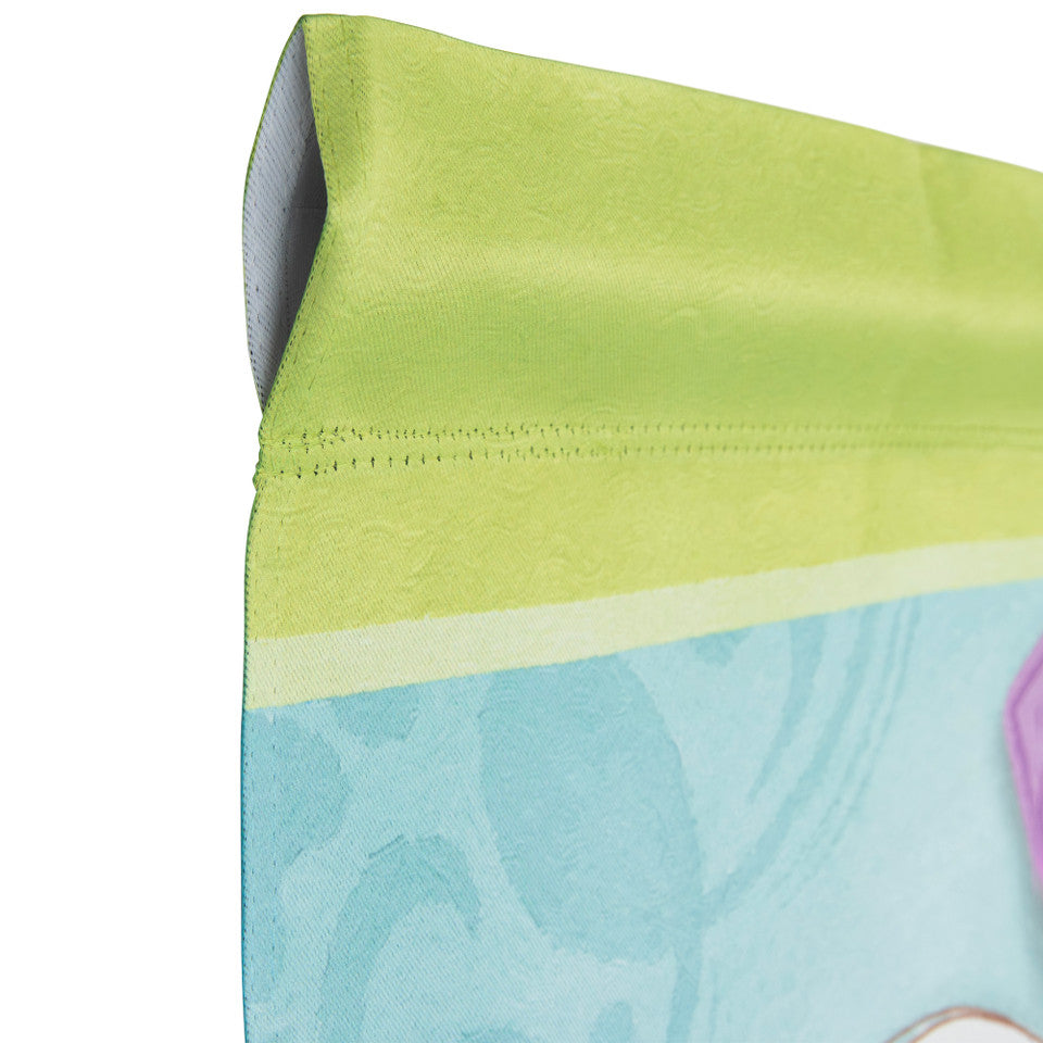 Durable Easter House Flag – Fade-Resistant Holy Cross Floral Outdoor Banner 28x40