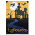 Halloween Outdoor House Flag with Bats and Witch 28" x 40"