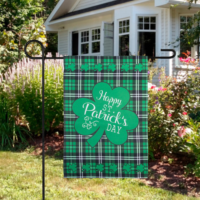 St. Patrick&#39;s Day Decor Irish Garden Flag for Outdoor Use (18 x 12.5&quot;)