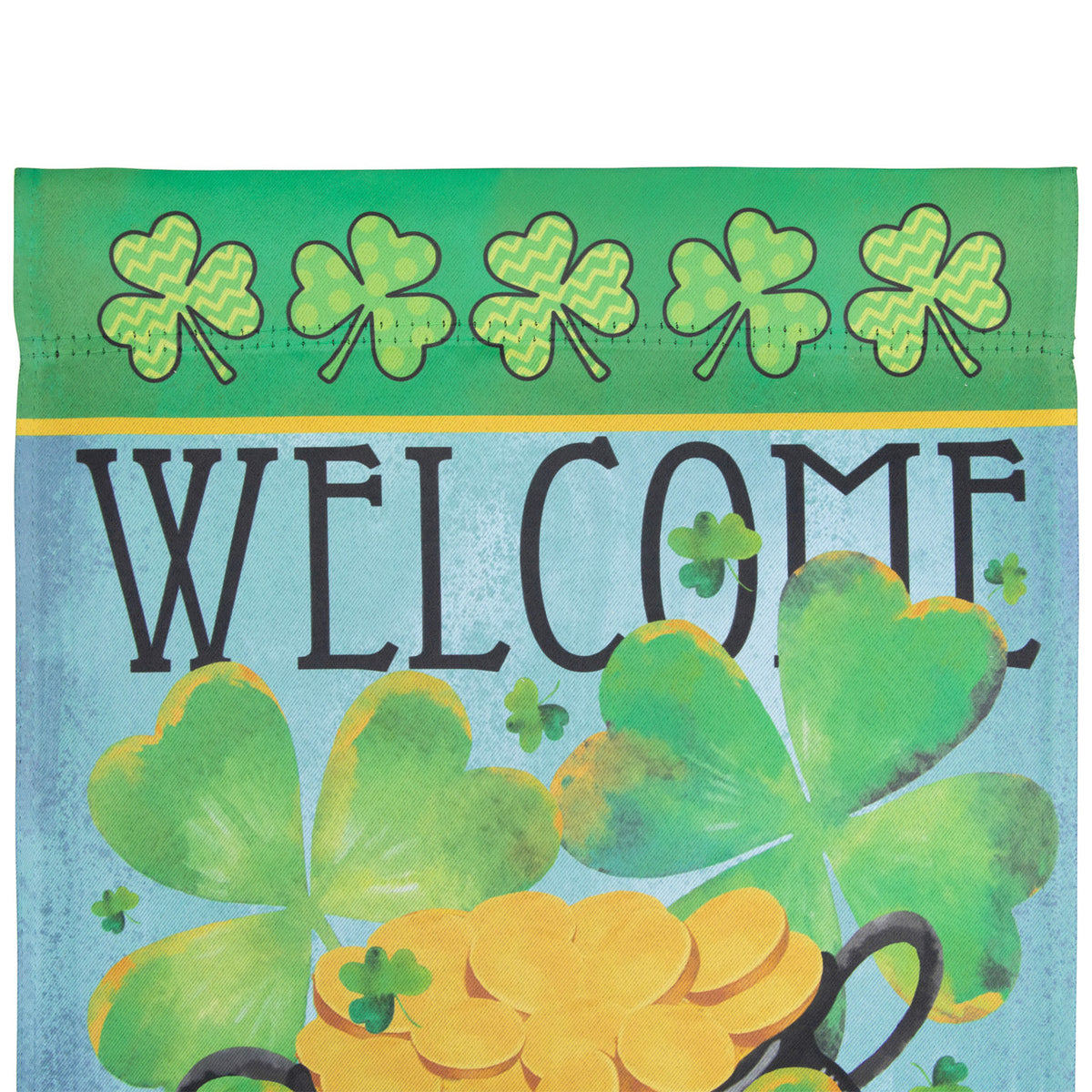 Pot of Gold Irish Garden Flags for Outdoor Decor (12.5&quot; x 18&quot;)