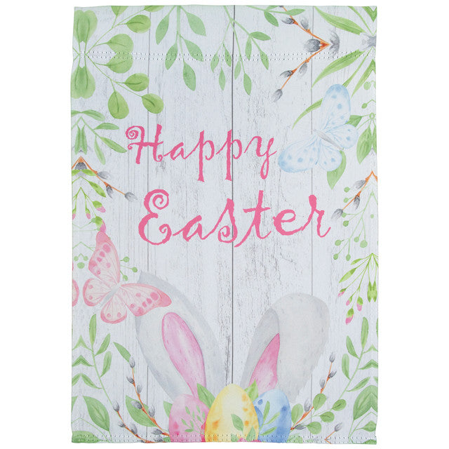 Happy Easter Bunny Ears Garden Flag 12.5&quot; x 18&quot;
