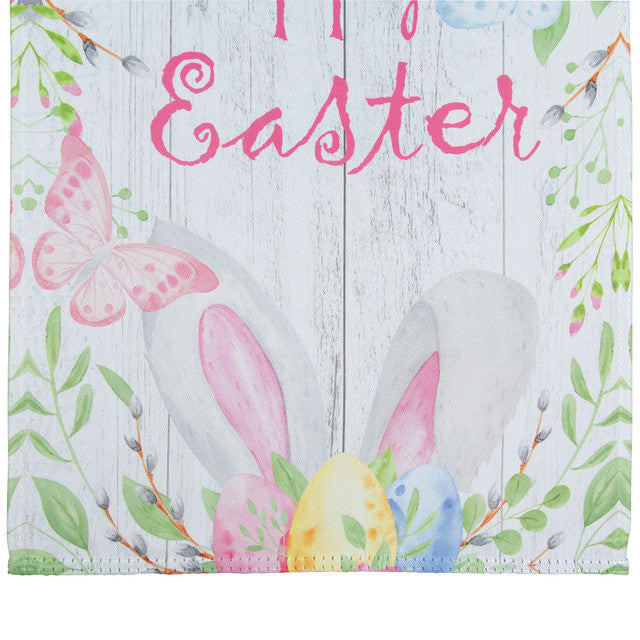 Happy Easter Bunny Ears Garden Flag 12.5&quot; x 18&quot;