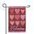 Be My Valentine Plaid and Heart Garden Flag for Valentines Decor