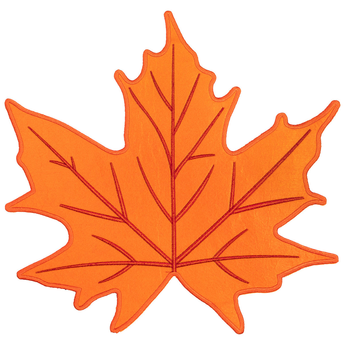 Set of 4 Embroidered Maple Leaf Placemats (14.75&quot;)