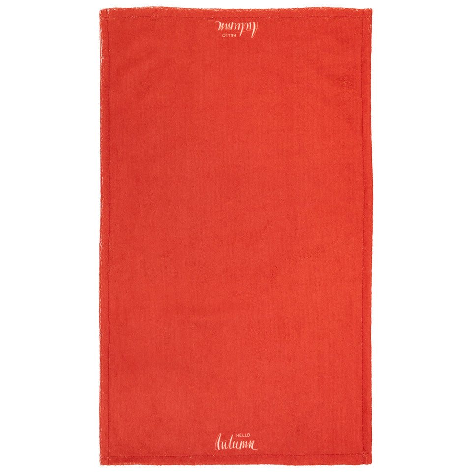 26&quot; Set of 2 Solid Hello Autumn and Floral Fall Harvest Kitchen Tea Towels