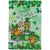 Joyful Leprechauns Happy St Patricks Day Outdoor Garden Flag