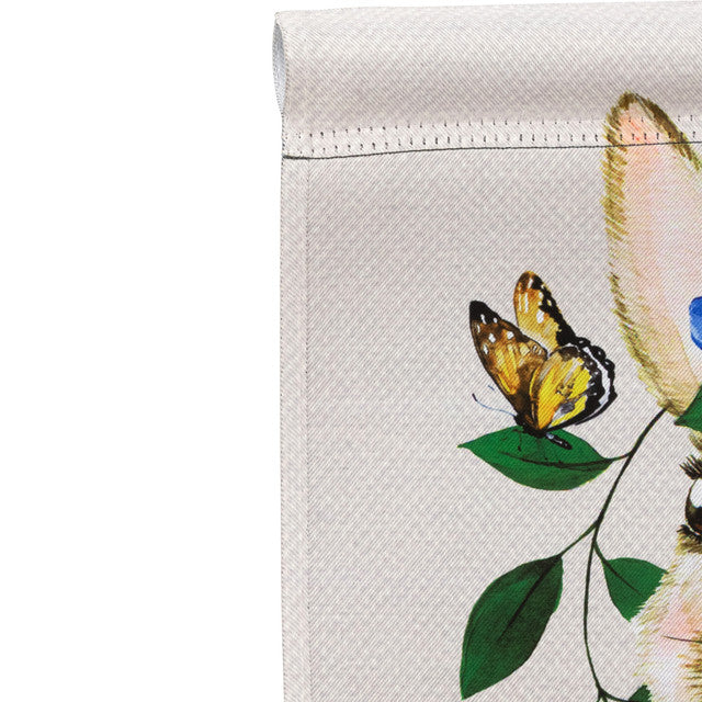 Floral Easter Outdoor Garden Flag Bunny Butterflies