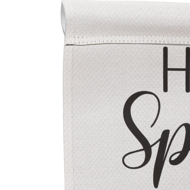 &quot;Hello Spring&quot; Butterflies Flowers Outdoor Garden Flag