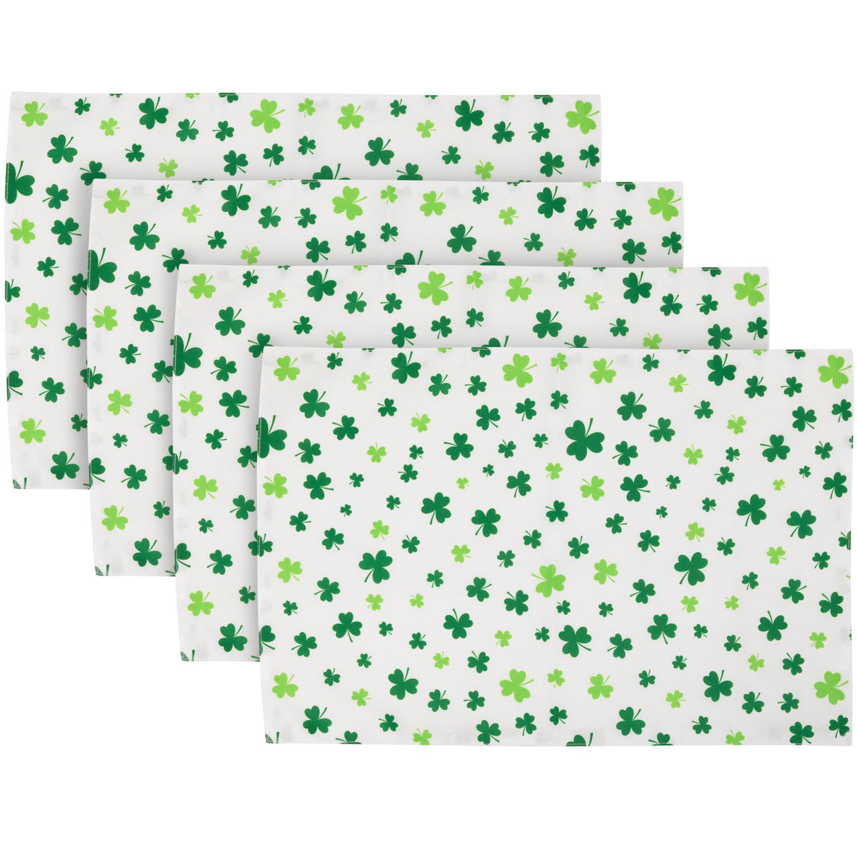 Set of 4 Shamrock Printed St. Patrick&#39;s Day Placemats 18&quot;