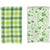 Shamrocks and Plaid Kitchen Tea Towels Set of 2 for St. Patrick's Day