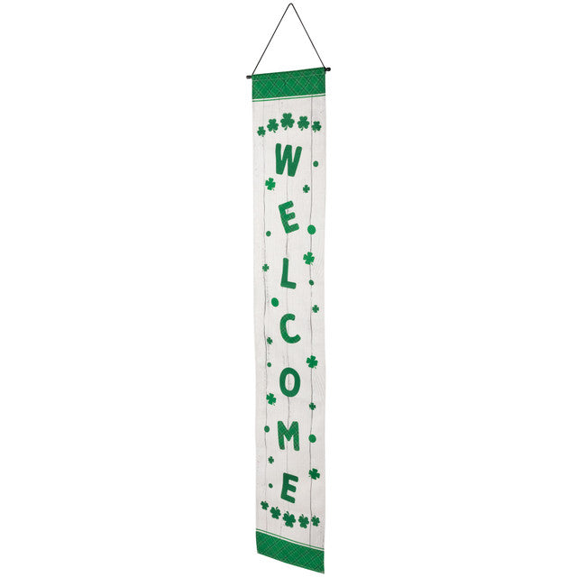 Welcome Porch Door Hanging Banners Set of 2 for St. Patrick&#39;s Day Decor