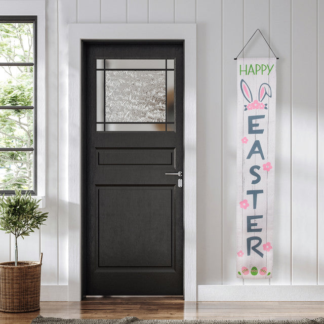 Welcome Happy Easter Hanging Door Banners 71&quot; for Outdoor Decor