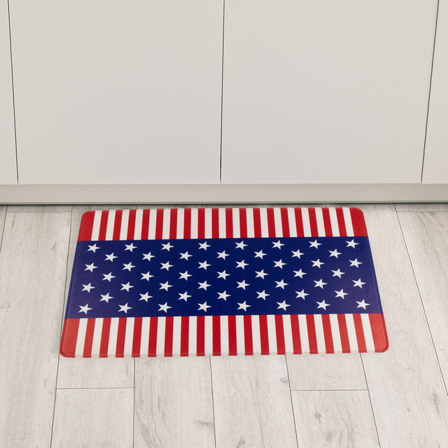 29&quot; Stars and Stripes 4th of July Kitchen Floor Mat