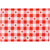 Checkered Hearts Set of 4 Placemats 18" for Valentine's Day