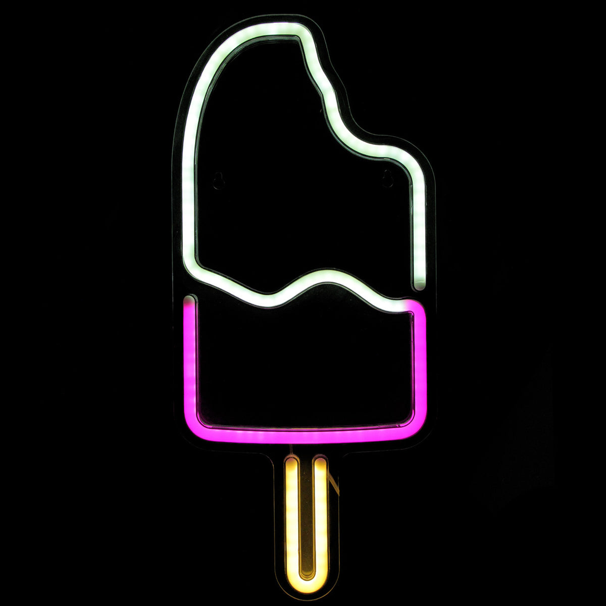 Ice Popsicle 17.75&quot; LED Neon Style Wall Sign, Pink and White