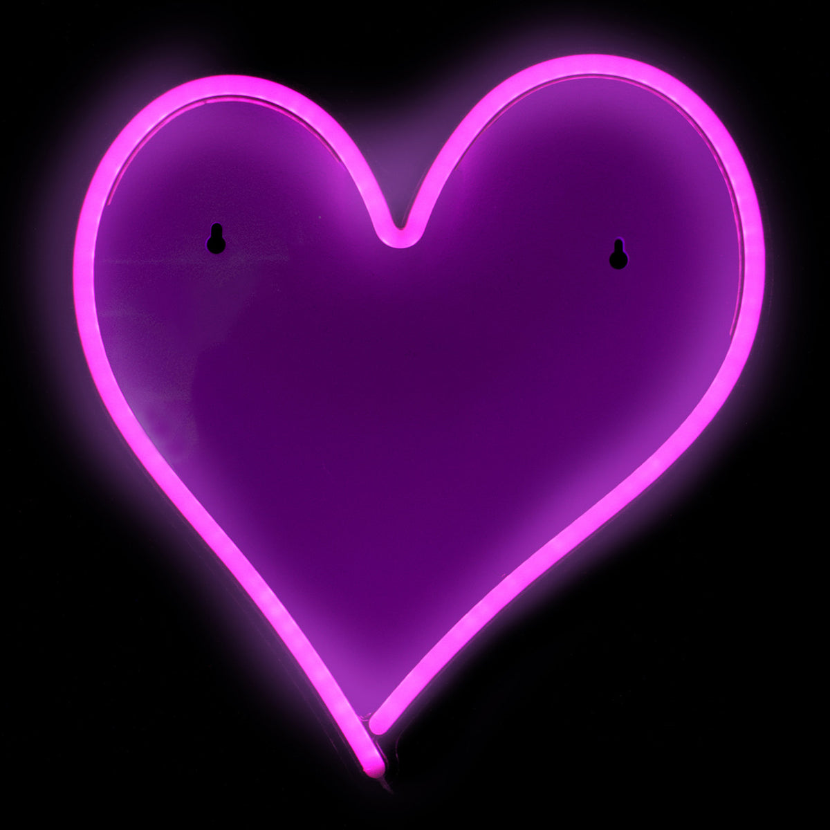 Pink Heart LED Neon Style 13.5&quot; Valentine&#39;s Day Wall Sign