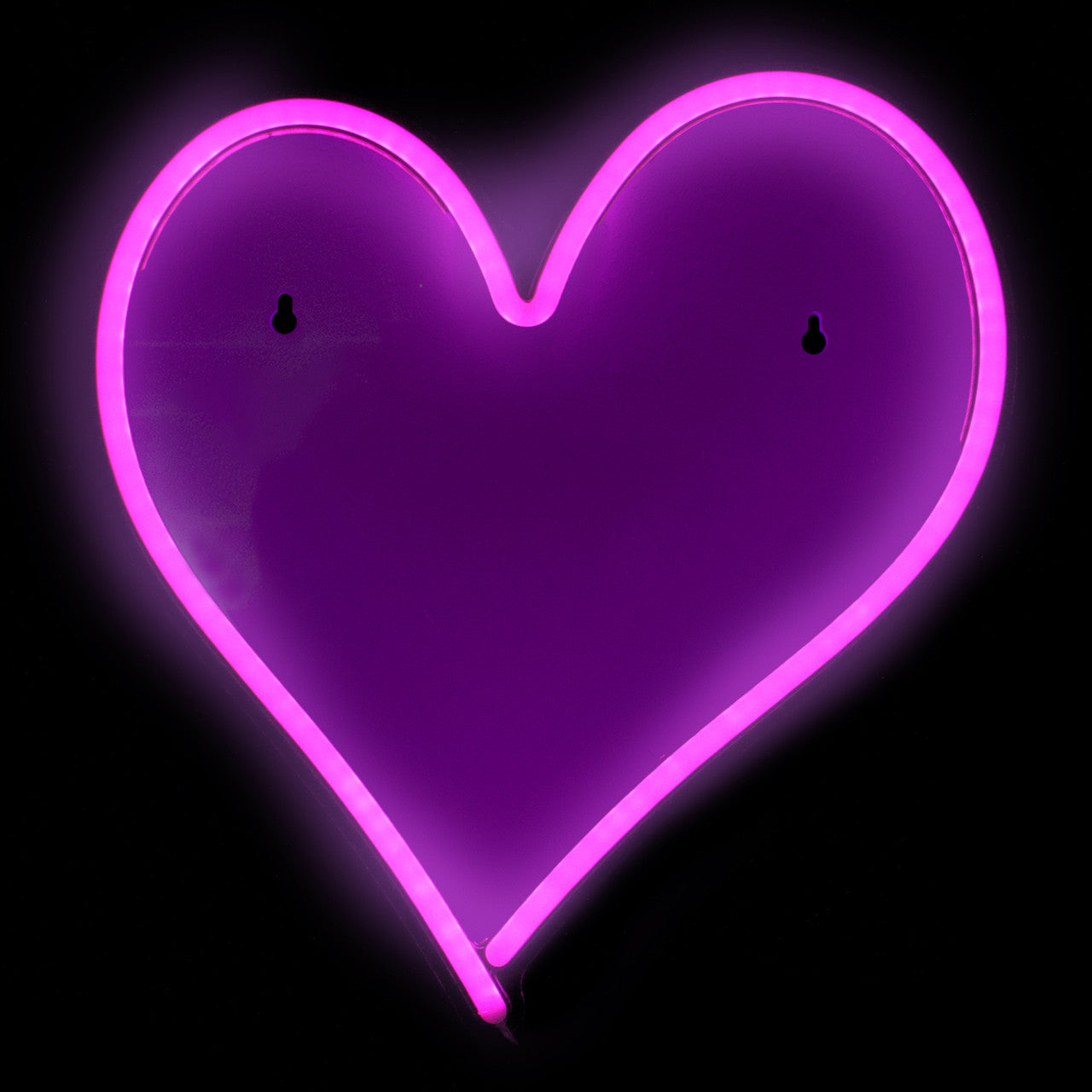 Pink Heart LED Neon Style 13.5" Valentine's Day Wall Sign