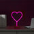 LED Neon Heart Table Light Valentine's Day Decoration