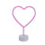 LED Neon Heart Table Light Valentine's Day Decoration