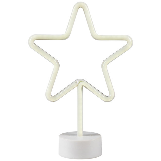 11.5&quot; LED Star Neon Table Lamp for Desk