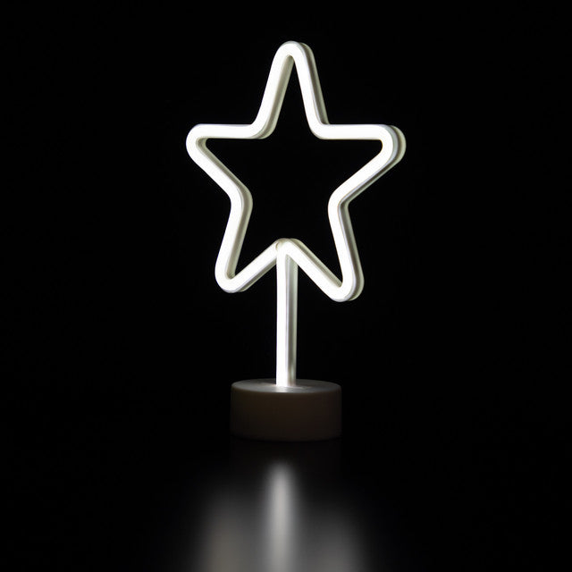11.5&quot; LED Star Neon Table Lamp for Desk