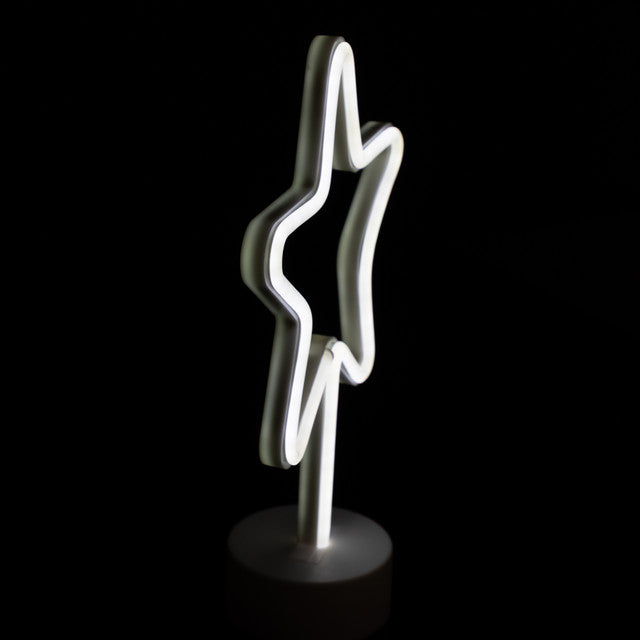 11.5&quot; LED Star Neon Table Lamp for Desk
