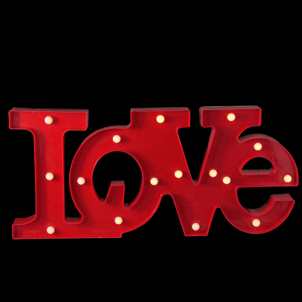 LED Lighted LOVE Valentine&#39;s Day Marquee Wall Sign