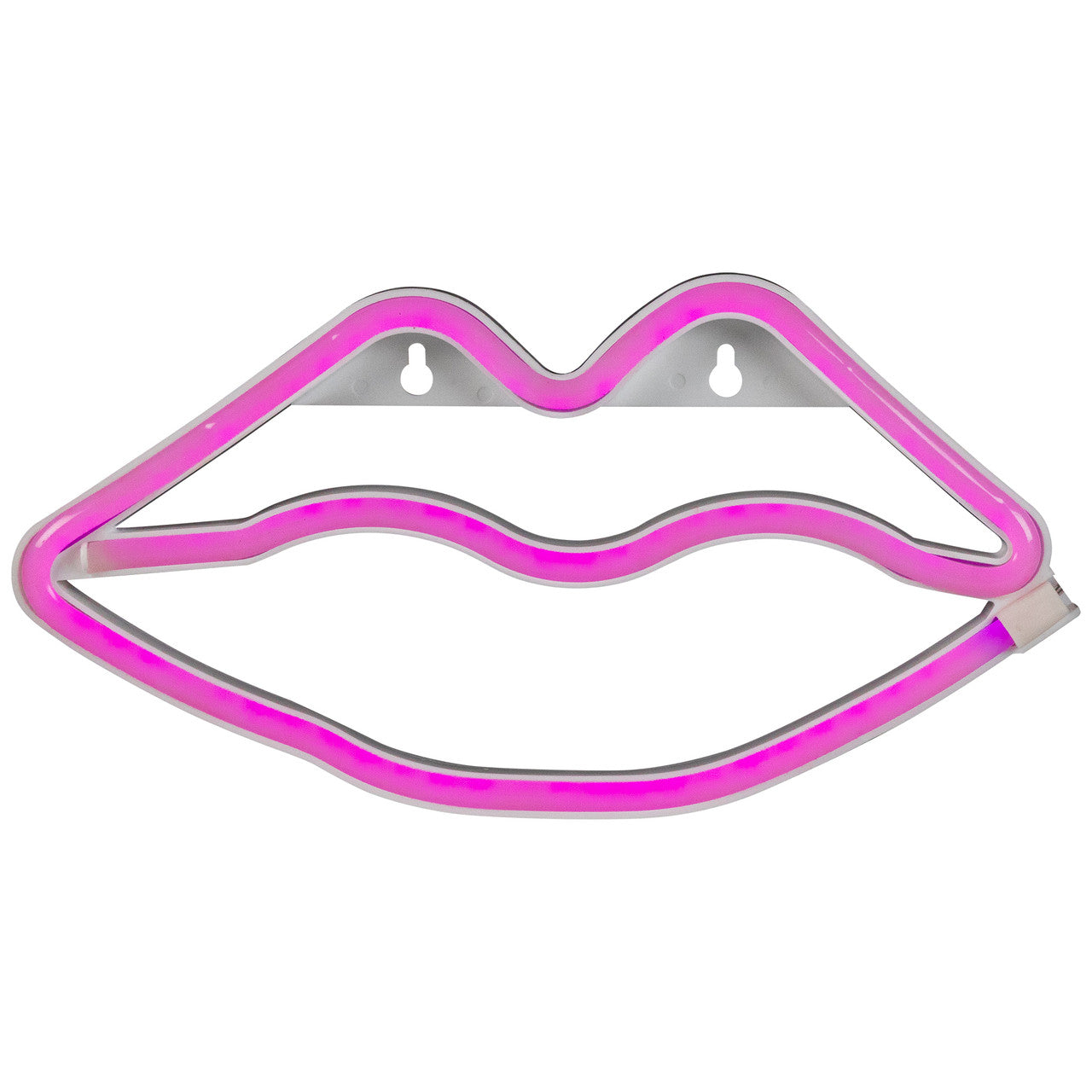 Pink Lips LED Neon Style 10.5" Wall Sign for Valentine's Day