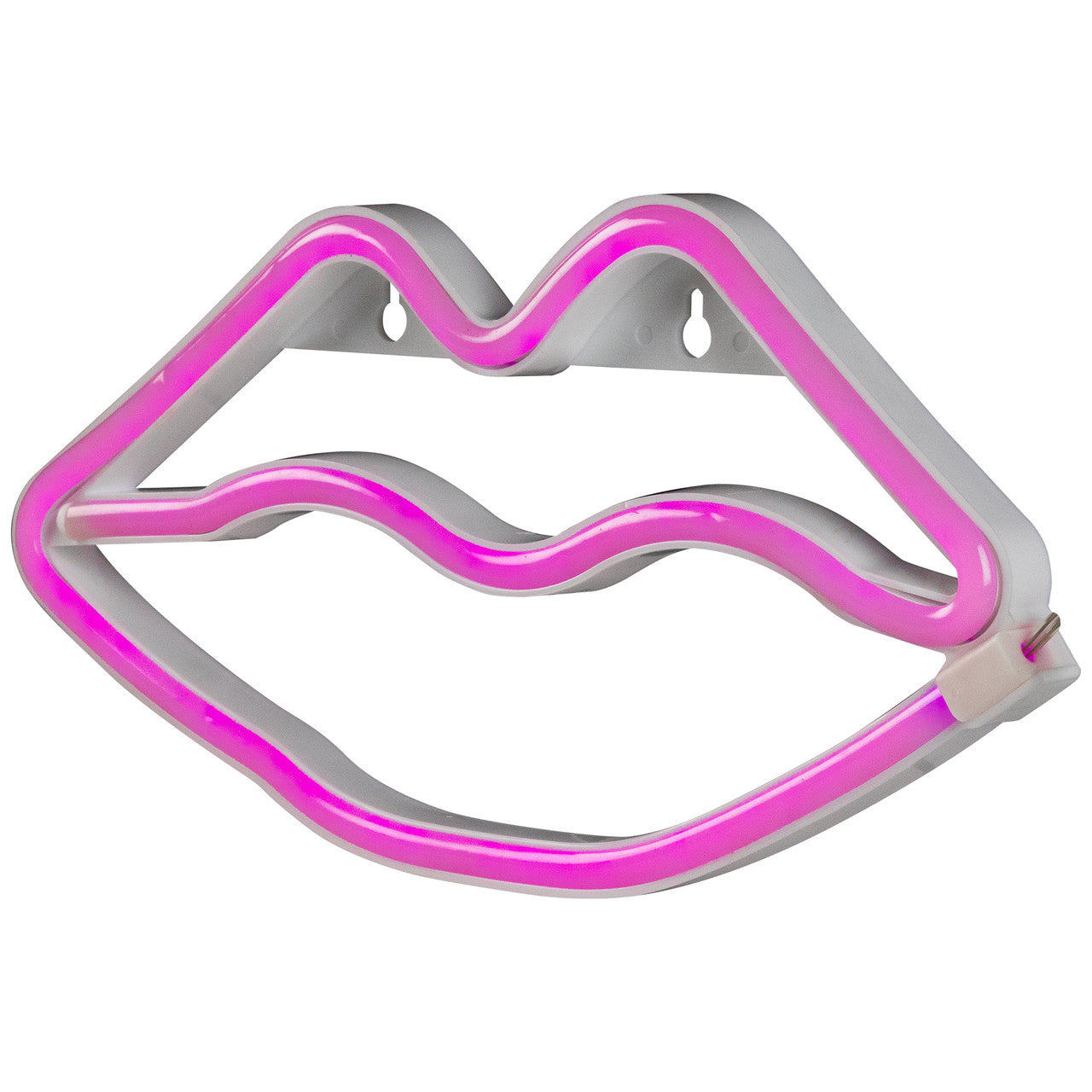 Pink Lips LED Neon Style 10.5" Wall Sign for Valentine's Day