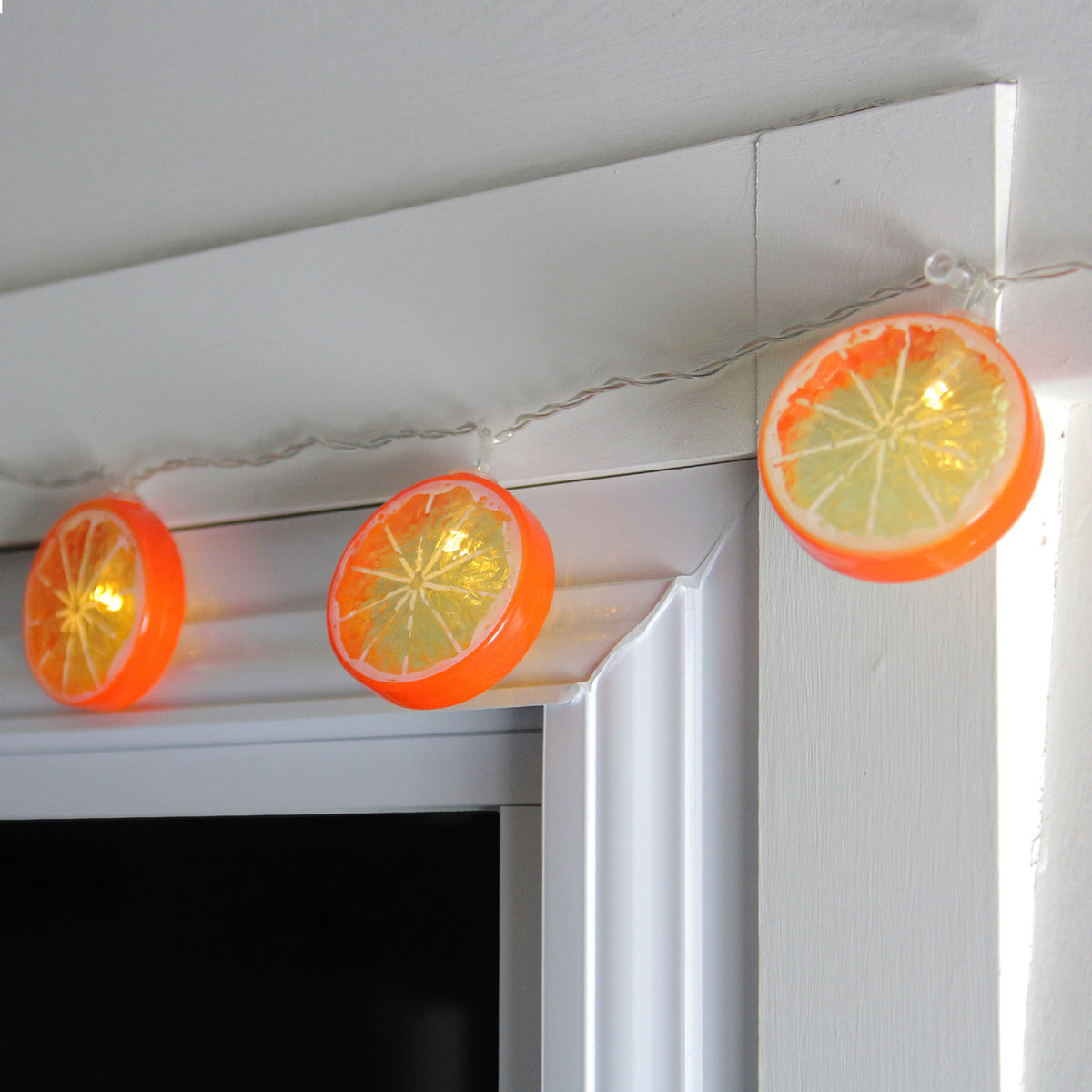 Summer Theme Orange Slice LED String Lights 4.5ft