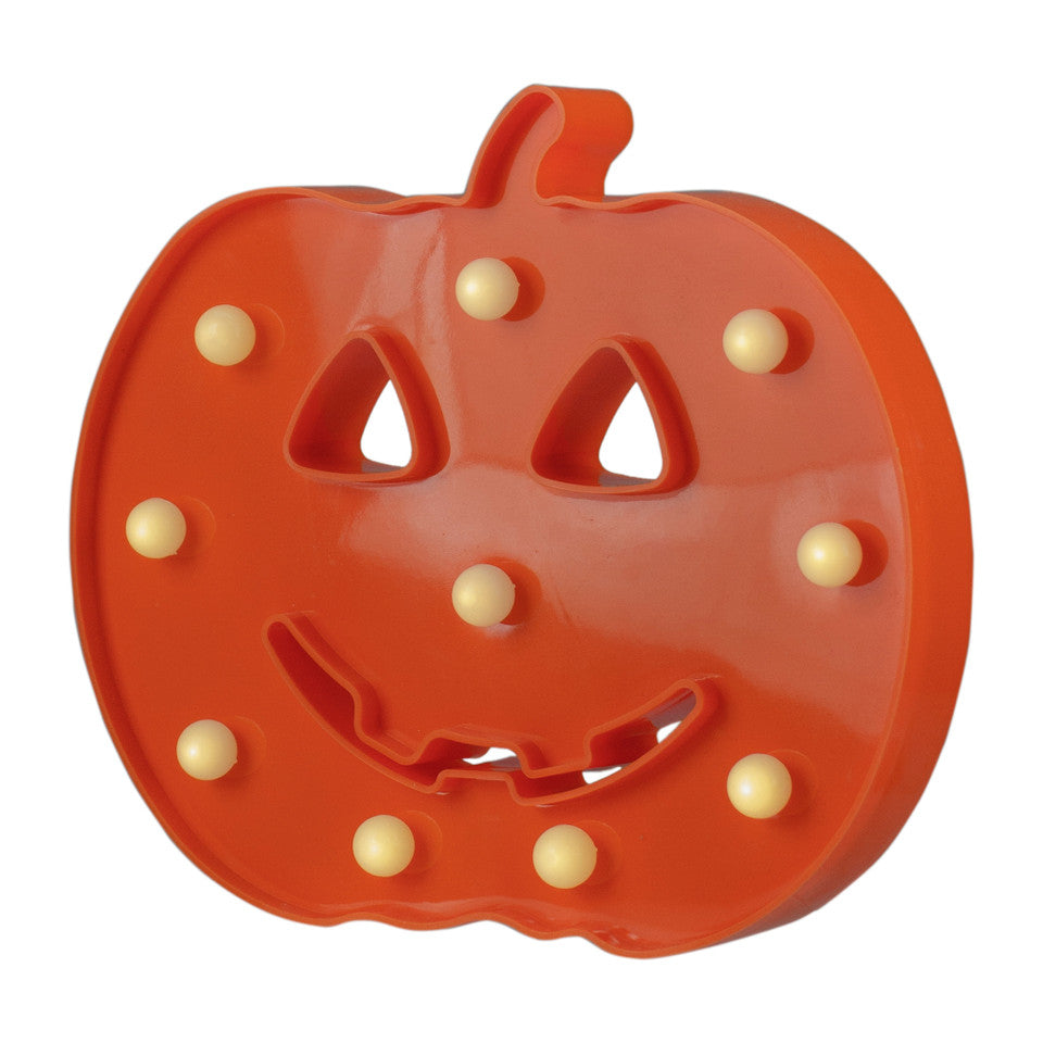 Light-Up Jack-O&#39;-Lantern Halloween Marquee Sign