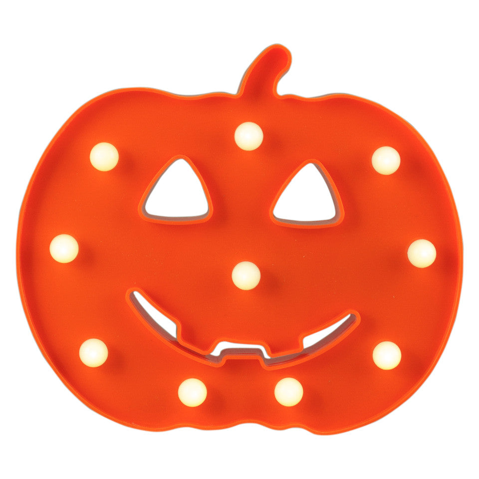 Light-Up Jack-O'-Lantern Halloween Marquee Sign