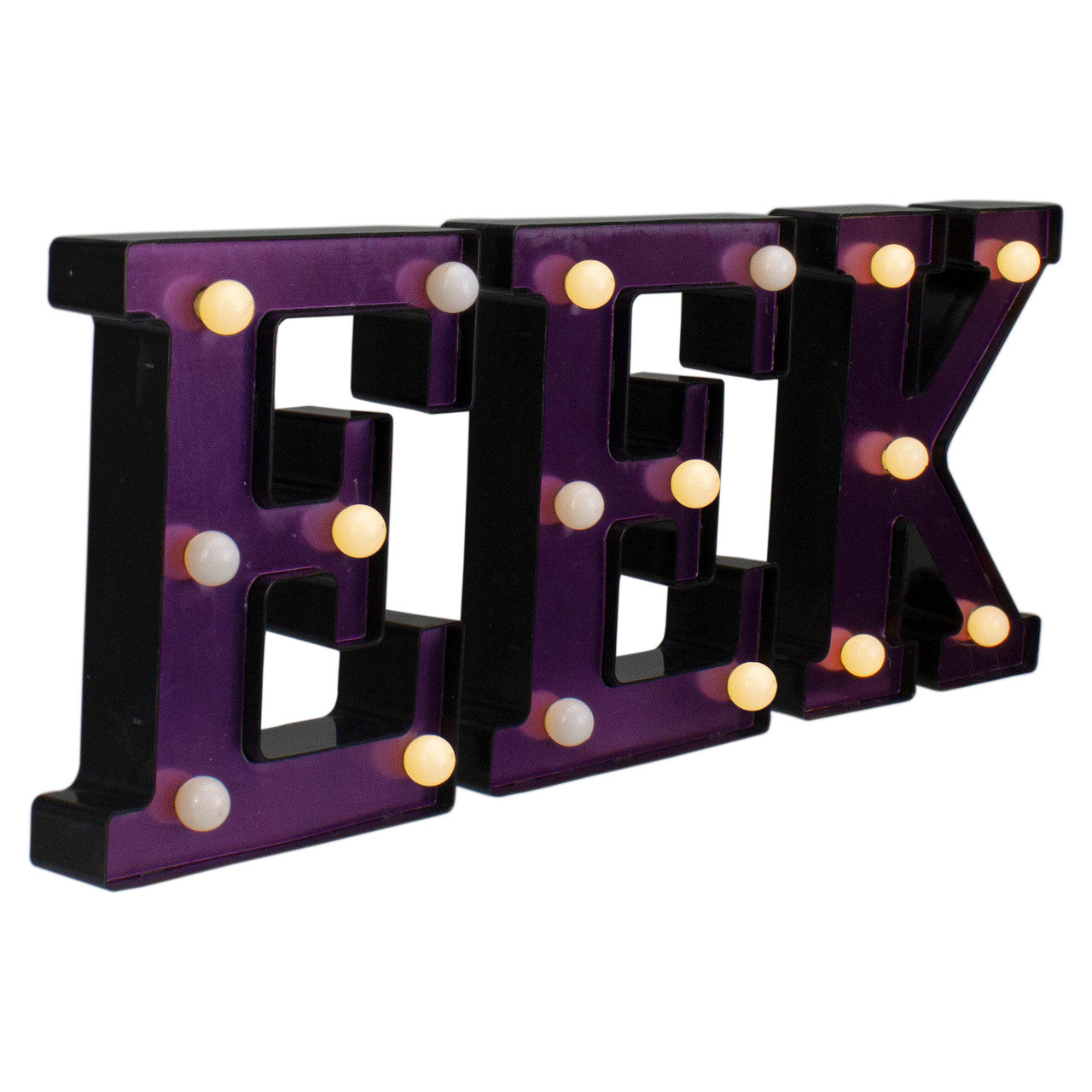 Halloween 6.5" LED Lighted EEK Sign