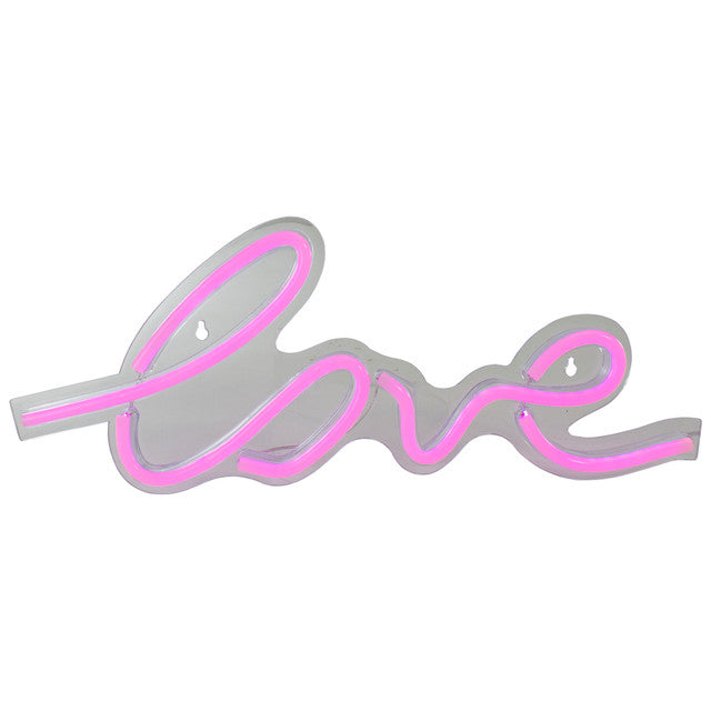 LED 18&quot; Pink Love Neon Style Wall Decoration