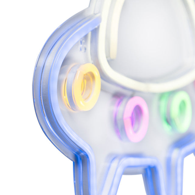 Spaceship LED Neon Sign 16" Wall Art for Home Decor