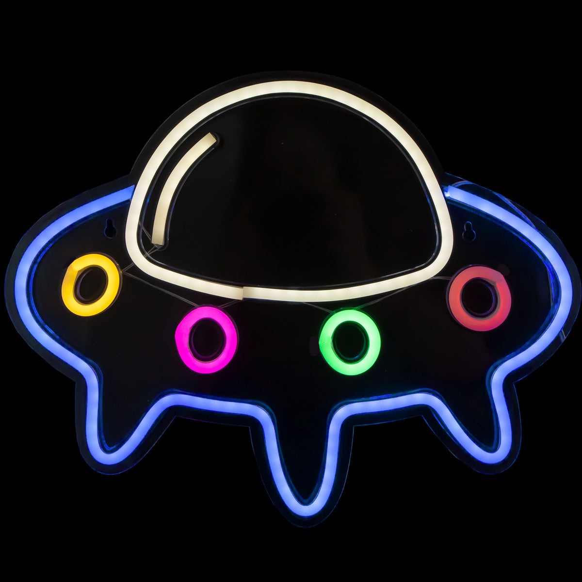 16&quot; LED Neon Style Spaceship Wall Sign