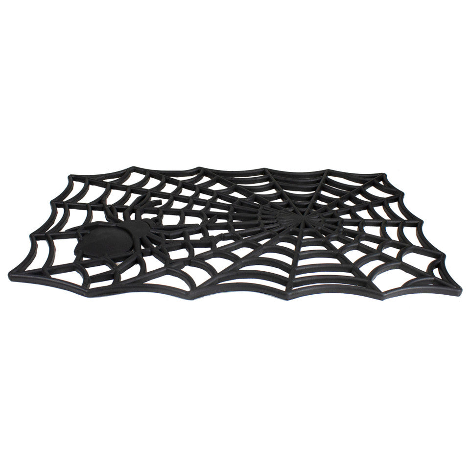 Entry Mat Spider Web Rectangular Halloween Doormat (18&quot; x 30&quot;)