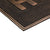 Paw Print Welcome Mat with Gold Finish