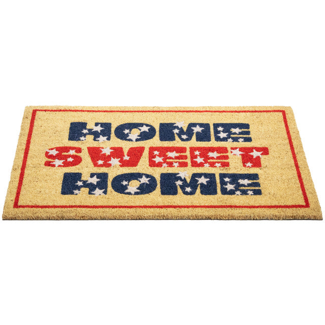 Patriotic Stars Home Sweet Home Doormat