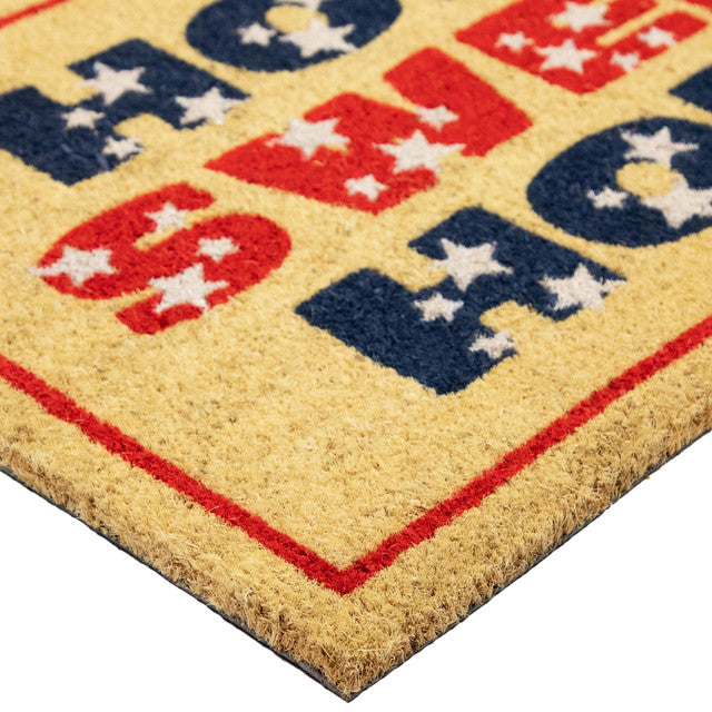 Patriotic Stars Home Sweet Home Doormat