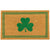 Natural Coir Shamrock with Stripes Outdoor Doormat 18" x 30"