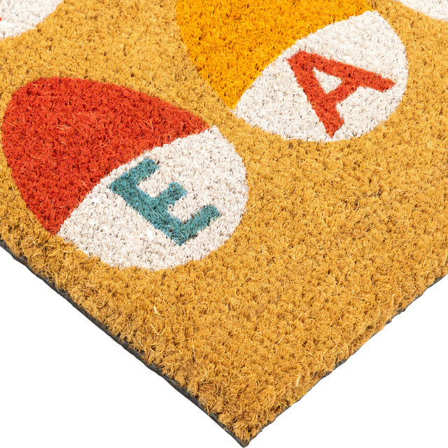 Easter Egg Outdoor Doormat Natural Coir