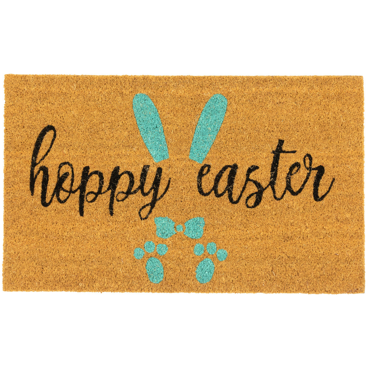 Easter Doormat Natural Coir Hoppy Easter Decoration